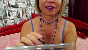 gorgeous silk lingerie set for my sissy, looking adorable in pov