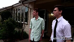 Two Twinks Engage in Intense Fucking with Big Cocks