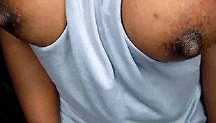 Ebony girl tempts me with her beautiful tits in my face, oh god