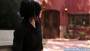 Tattooed Babe Bangs Girlfriend with Strapon