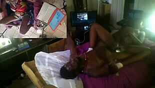 in the usa, this african babe gets her pussy slowly screwed by a black guy, building up to a deep rhythm