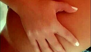 Redhead with big ass masturbates on console, opening her pussy and cumming hard.