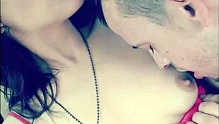 Outdoor Titty Licking Finished With Sucking Couple