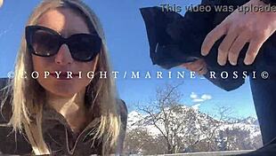 Blonde With Big Ass Gets Anal Fucking In The Snow