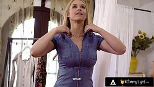 upset fashion student uses horny milf sarah vandella as model