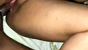 the chubby lightskin girl took that big dick, ending with a creampie