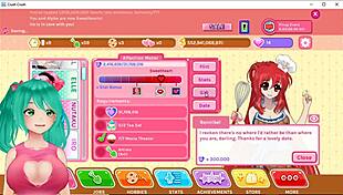 Cute anime VTuber plays Crush Crush uncensored.