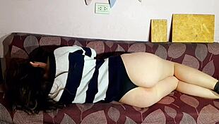 Colombian latina teen touches her wet pussy in homemade reality video