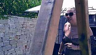 Vicky Wilfing Sucks Blonde Cum in Croatia