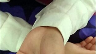 Morrita sucking professor's cock, then he takes her to his place for anal cumshot in skirt and big ass