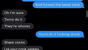 i'm texting my wife about our kinky threesome with big tits milf