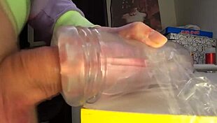 Check out this massive cumshot filling the tight rubber vagina