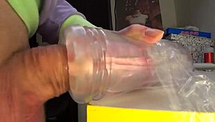 Check out this massive cumshot filling the tight rubber vagina