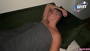 i woke him with a blowjob and made him cum in my mouth!