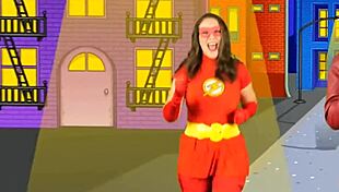 Alyssa Showcases Natural Tits in Clothed Bounce Patrol