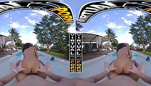 Get captivated by imagining the, skyla suns’ outdoor POV sexy scene by the pool