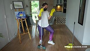 Quianon engages in nasty role play games with a sexy Latina! Watch the intense action.