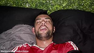 two guys surprise me in hotel room and fuck me hard, feeling so intense