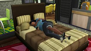 hey, check this wild german 3d sims4 clip with besamt action!