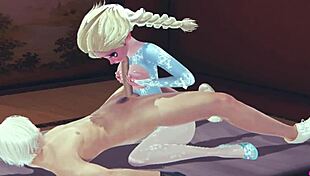 Koikatsu Elsa Frozen Has Sex With Blowjob Handjob And Cumshot Uncensored By Thereal3dstories