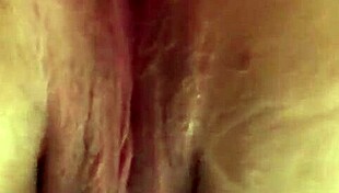 bbw enjoys wet pussy fucking in homemade pov. she spreads wide for intense action.