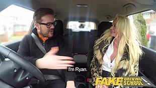 Hell Yeah, Fake Driving Instructor Bangs Busty Blonde MILF in Car!