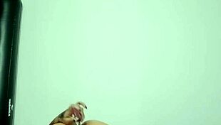 Goth Girl Tries First Anal With Glass Dildo