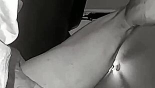 Girl tries extreme dildo insertion and laughs.