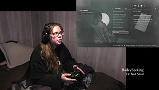 Watch Me Strip Through Resident Evil 2 Part 2 With Big Tits Exposed!