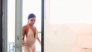 Gabby martinez cute latina huge cock pov blowjob and huge load cum swallow - wow a