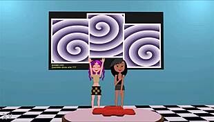 Amateur Lesbian Pounds with Strapon in Intense Fuck!