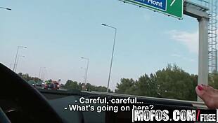 Horny teen Kira Queen pulls over to suck and fuck that hard cock - mofos.