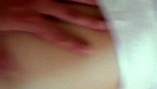 intimate passionate sex with my wife, caressing her natural tits in emotional connection