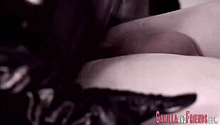 In this bdsm scene, the shemale uses a buttplug before assfucking and blowjob.