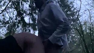 Hiking Trail Sex At Night Inside The Woods With Ebony Pornstar And Big Cock