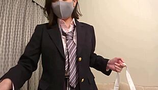 Cute JK rides old man to orgasm in hotel