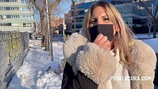 Caught A Spanish Amateur Milf With Big Tits