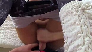 The escort feels intense pleasure while sucking him during his phone call