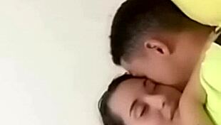 Sexy couple enjoys intimate moments in bed