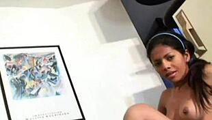 carina 18 with rounded boobs masturbating in softcore scene