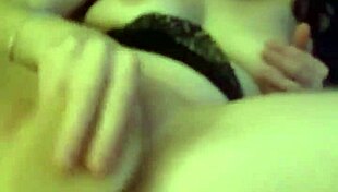 Amateur fucking a big dildo.