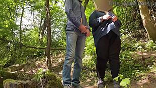 milf with big natural boobs made me cum outdoors 😍