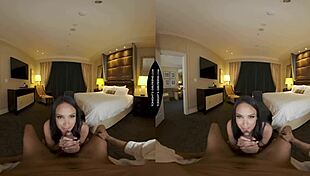 tonights girlfriend featuring anissa kate pleases her fan in his hotel room with natural tits, handjob, and cum on monster cock