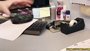 brunette teen 18+ bambi brooks blows her dad's monster cock. natural tits and pussy get involved!