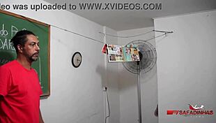 professor badaro fucks in the school with big cock and cum