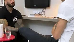 Tattooed Hetero Fucks Doctor's Big Cock