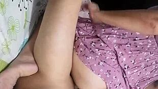 During the siesta, she said 'don't let me rest,' but I insisted on some fun, and it was totally worth it with that cute milf.