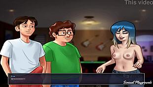 Nerd babe deepthroats big cock