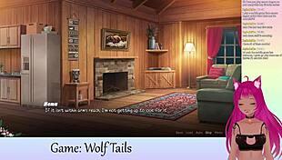 Vtuber LewdNeko Plays Wolf Tails Lesbian Hentai Game!