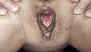 Milf secretary in stockings takes anal creampie from pov